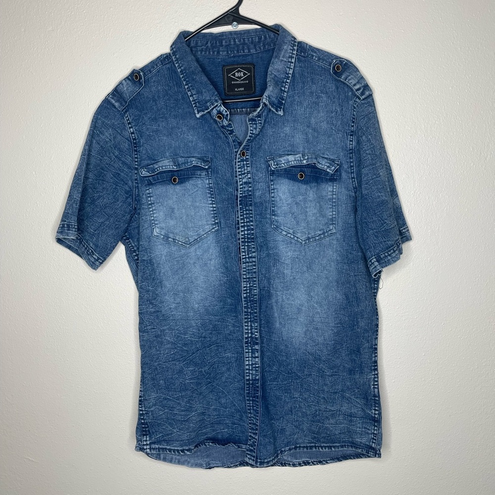 Denim shirt sleeve